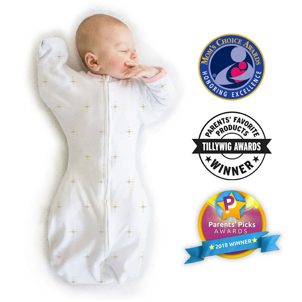 Transitional Swaddle Sack Arms Up 1/2Length Sleeves & Mitten Cuffs