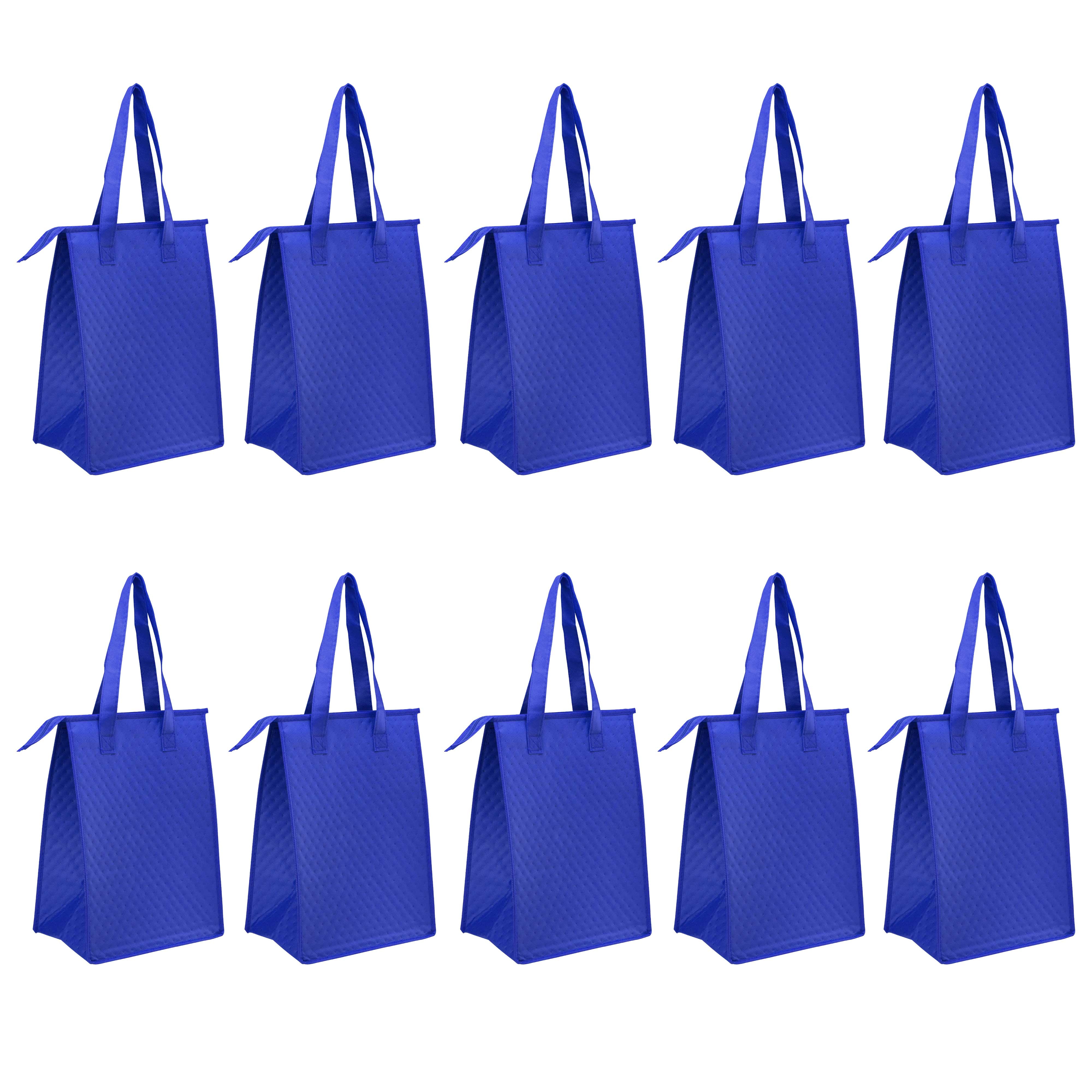 10 Non Woven Insulated Bags Summer Winter Laminated Waterproof Food and  Beverage Shopping Bag Tote Ziplock Bag For Wholesale