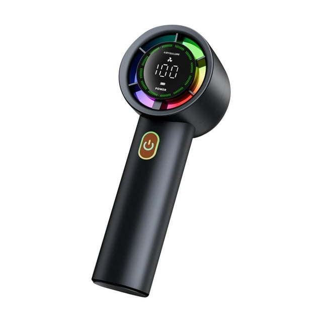 Portable Handheld Fan, 2025 Upgrade High-speed Refrigeration Fan 3-IN-1 Handheld USB Brushless Intelligent Digital Display 100 Outdoor Travel Powerful Mini Fan Clearance