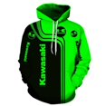 thumbnail image 2 of Kawasaki Racing Hooded Sweatshirt, 3D Graphic Print Hoodie, Unisex-sebneei, 2 of 4
