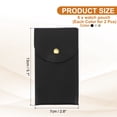 thumbnail image 2 of Uxcell 6 Pcs Leather Watch Pouch, 5.1 x 2.8" Portable Travel Case Jewelry Storage Bag for Travel, Single Watch Storage Pouch for Men and Women with Snap Button, Black/Gold/Silver, 2 of 6