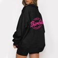 thumbnail image 1 of Mode Décontractée à Manches Longues Imprimé Floral Fermeture Éclair Épaule Extérieure Surdimensionnée Sweat-Shirts Noir S, 1 of 6
