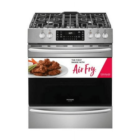 Frigidaire - Gallery 5.6 Cu. Ft. Freestanding Gas Convection Range with Self-Cleaning and Air Fry - Stainless steel