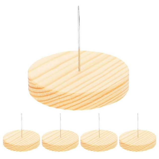 5Pcs Doll Stand Needle Wood Base Doll Stands Needle Felting Doll Display Holders for Felting Animal Dolls