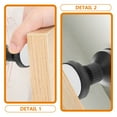 thumbnail image 4 of Adjustable Headboard Wall Protector for Beds and Sofas - 4pcs Black, 4 of 6