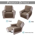 thumbnail image 4 of DYStyle Furniture Protector Quilted Recliner Slipcover Armchair Cover Slipcover with Elastic Ribbon Seat Cover, 4 of 6