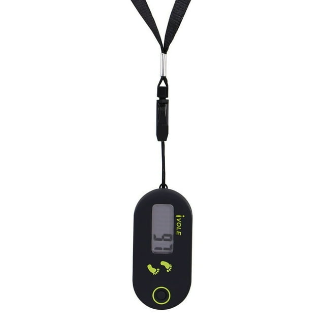 MesaSe Clispeed Simple Mini Step Counter Walking 3D Digital Pedometer for Exercise Men Women (Black)