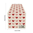 thumbnail image 3 of Table Runner Colorful Table Flag Valentine'S Day Restaurant Living Room Tabletop Decoration Wedding Anniversary Ambience Decoration Tablecloths Holiday Table Runners, 3 of 6