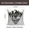 thumbnail image 2 of LALILO Throw Pillow Covers With Nature Landscape Mountains Pine Cushion Cover 18" x 18", 2 Pack, 2 of 6