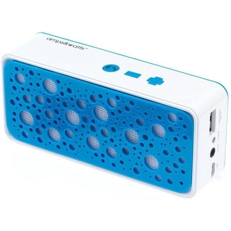Beat Charge Bluetooth Wireless Portable Speaker with Power Bank and Mic (Blue)