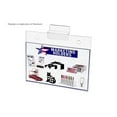 thumbnail image 5 of 6 Pack Slatwall Sign Holder 5.5 Inch by 3.5 Inch Door Name Plate Small Flyers Clear Acrylic Horizontal Announcement Sleeve for Stores and Offices by, 5 of 6