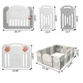 thumbnail image 2 of GoDecor 16 Playpen Baby Safety Play Center Yard Playpen with Accessories ,Gray, 2 of 10