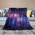 thumbnail image 2 of COMIO  Space Throw Blanket, Galaxy Universe Starry Night Sky Nebula Stars Comforter Nap Throws for Couch Chair Bed Decor Comforter, 2 of 6