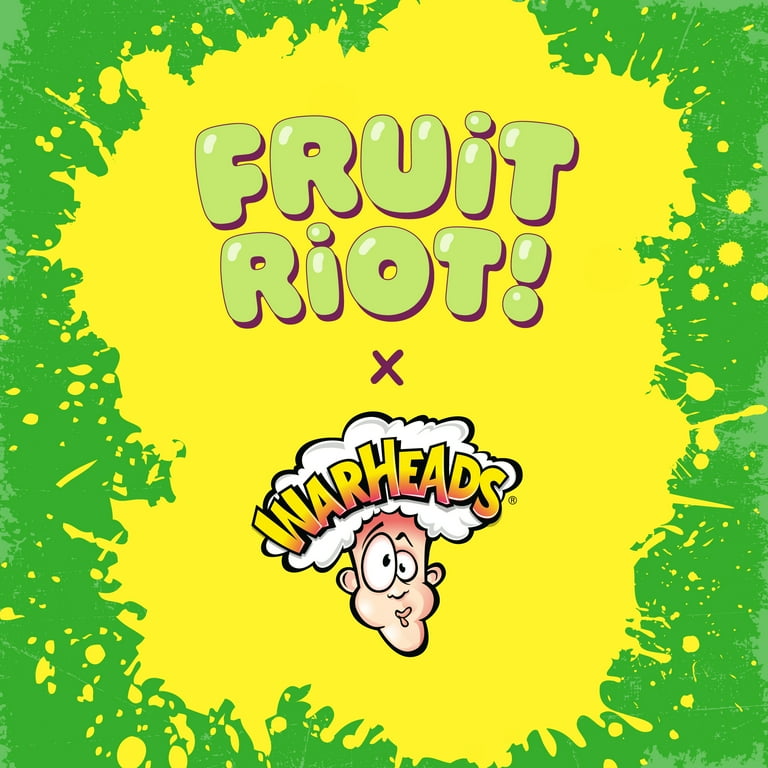 Fruit Riot! Warheads Extreme Sour Candy Grapes, 8oz Frozen Bites, Gluten-Free