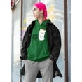 thumbnail image 2 of Awesome Today Cat Crown Hoodie Women -Image by Shutterstock, Female Large, 2 of 4