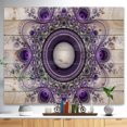 thumbnail image 2 of Design Art - Motif Fractal Violet avec Cercles, 2 of 5