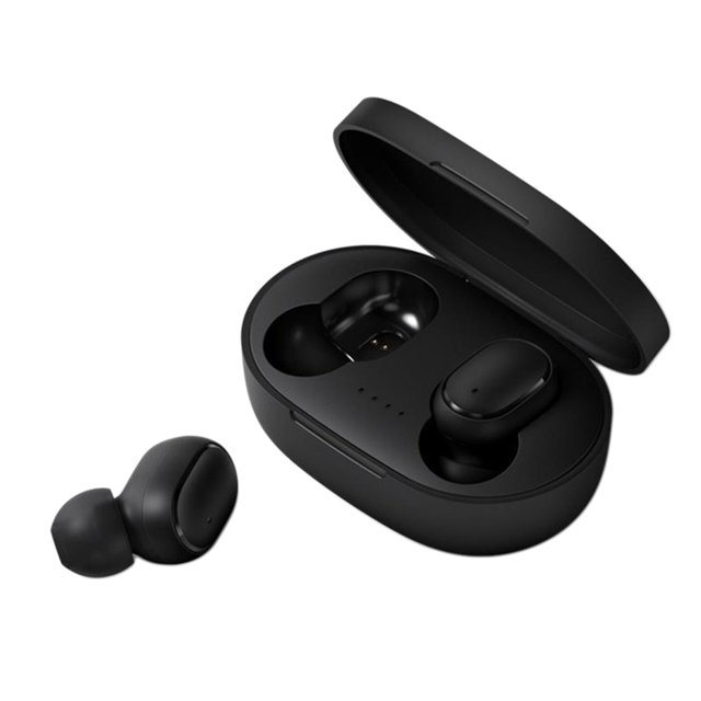 Inteprter 1 par de auriculares inalámbricos con carga USB, reutilizables, compatibles con Bluetooth, 5,0 EDR, 10m, auriculares intrauditivos Cables de audio/vídeo Negro