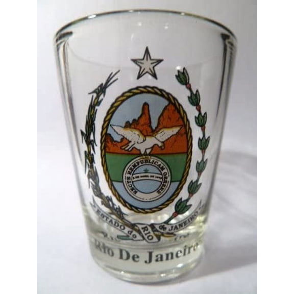 Rio de Janeiro Brazil Coat Of Arms Shot Glass