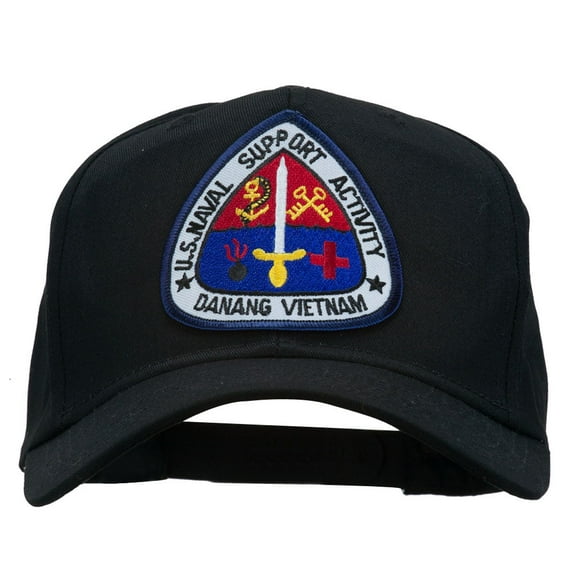 US Naval Support Activity Patched Cap - Black OSFM