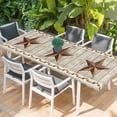 thumbnail image 2 of Western Texas Star Retro Table Cloths for 8 Foot Rectangle Tables, Country Farmhouse Gray Wood Grain Patio Waterproof Elastic Fitted Tablecloths, Washable Rectangular Table Cover for Camping, 2 of 8