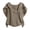 Khaki, variant on Kelon Blouses for Women Short Sleeve Shirts Crew Neck Linen Cotton Fashion Clothes Vacation Outfits Summer Going Out Basic Tee, XL