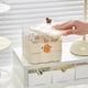 thumbnail image 1 of Caja Organizadora de Almacenamiento de Cosméticos | Unidad de cajones de maquillaje de escritorio de gran capacidad | Organizador de tocador de plástico transparente con tapa abatible impermeable, 1 of 6