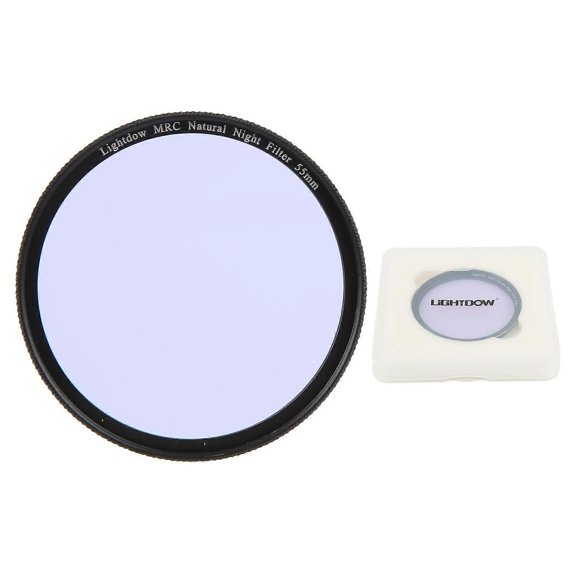 Lightdow Clear Natural Night Filter Light Pollution Reduction Camera Lens Filter for Night Sky Star 55mm