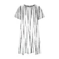 thumbnail image 3 of Pejock Women's Summer Casual Tshirt Dresses O Neck Short Sleeve Loose Dress Sundress with Pockets White C S (US Size: 4), 3 of 4