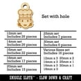 thumbnail image 2 of Occupation Chef Cook Woman Icon Wood Mini Charms Shapes DIY Craft Jewelry - With Hole - Various Sizes (16pcs), 2 of 7