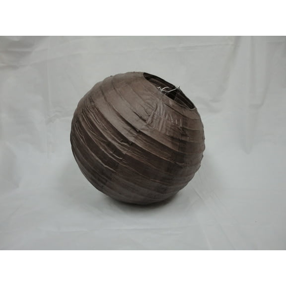10" BROWN CHINESE PAPER LANTERNS 10 COUNTS