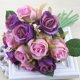 thumbnail image 5 of Ramo de rosas artificiales Qarigey de espuma falsa para fiesta de boda hogar jardín, 5 of 6