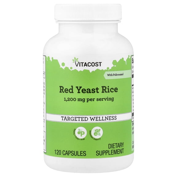 Vitacost Red Yeast Rice with Policosanol, 120 Capsules