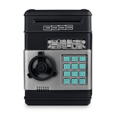 Electronic Piggy Bank ATM Password Money Box Cash Coins Saving Box ATM Bank Safe Box Automatic Deposit Banknote Christmas Gift Have Educational Significance Unbreakable