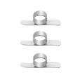 thumbnail image 5 of piezas de abridor de limón y naranja en forma de anillo de acero inoxidable, pelador, cortador, removedor de piel de cítricos para el hogar (plata), 5 of 5