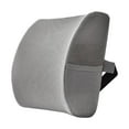 thumbnail image 1 of Milaget Back Support Cushion Breathable Lightweight Memory Foam for Sofa Home Gift Gray, 1 of 9