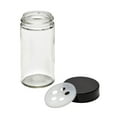 thumbnail image 2 of Kamenstein 12 Sets of 3-ounce Empty Glass/Black Lid Jars, 2 of 9