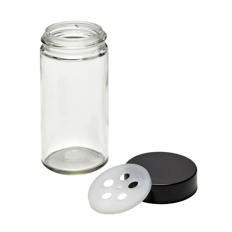 Kamenstein Empty Jars With Silver Cap, 3-Ounce