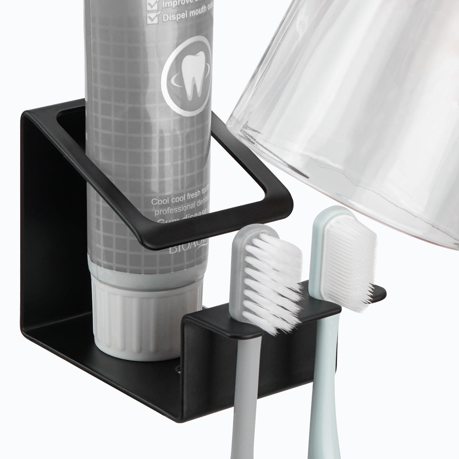 DODAMOUR Stainless Steel Toothbrush Holder Wall Mounted, 3 in 1