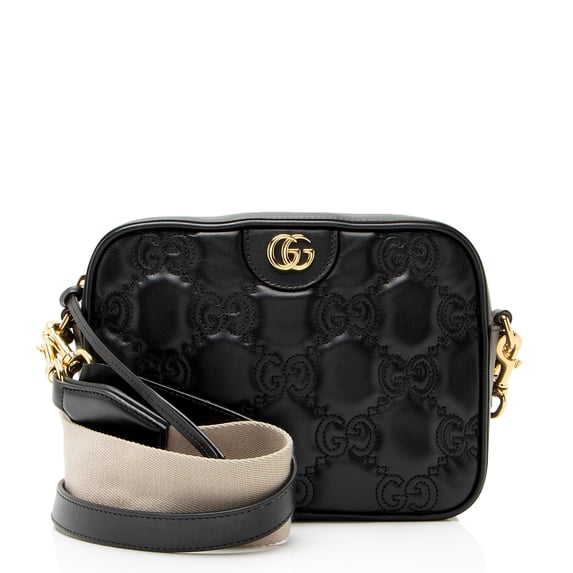 Pre-Owned Gucci Jumbo GG Matelasse Leather Small Shoulder Bag