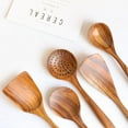 thumbnail image 6 of Wooden Cooking Utensils,Teak Wood Spoons and Wooden Spatula for Cooking, Nonstick Natural and Healthy Kitchen Cookware, 6 of 7