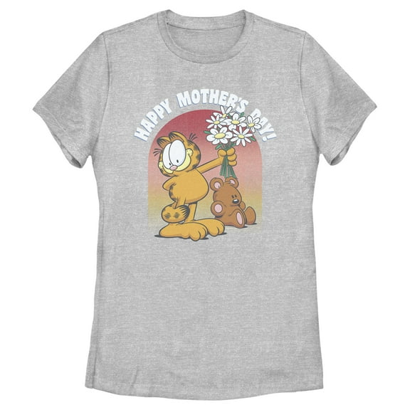Women's Garfield Pooky Happy Mother's Day  Graphic T-Shirt