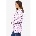 thumbnail image 3 of Woman Within Plus Size Perfect Printed Long-Sleeve Crewneck Tee, 3 of 6