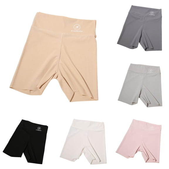 JCCXIN Toddler Kid Girls Biker Shorts Under Dress Safety Shorts Elastic Waist Stretch Solid Color Breathable Outdoor Daily Casual Summer Soft Hiking Bottoms,Gy,5-6 Years