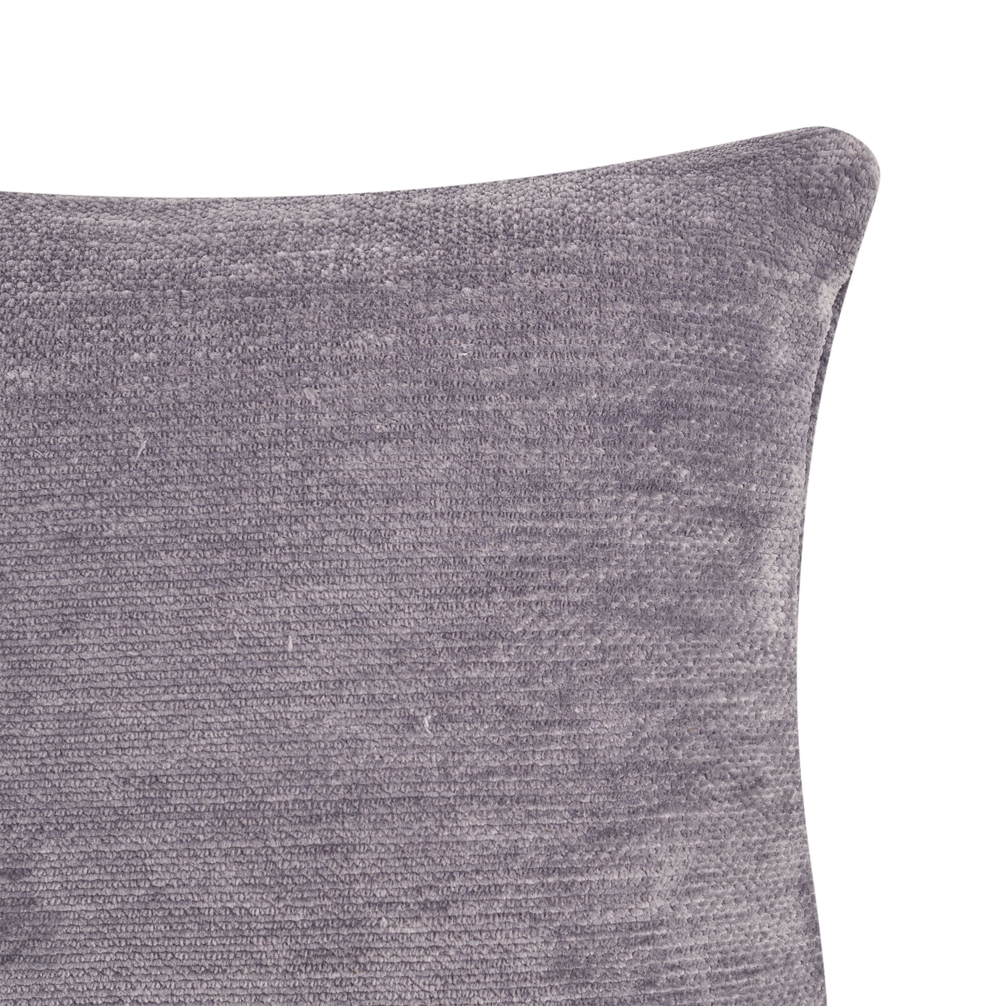Harlow Hill Zara 24" x 24" Frost Gray Solid Chenille Adult Decorative Throw Pillow Cover