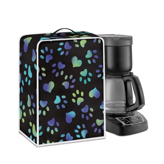 Kathyboom - Cubiertas extraíbles para máquina de café con patas de perro azul, para batidora de sopo
