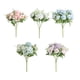 thumbnail image 3 of Cateissary Ramo de rosas artificiales de tela, portátil, decorativo, simulación vívida, interior, hogar, sala de estar, adorno de flores falsas Flores artificiales Verde Cateissary HA084330-04, 3 of 6
