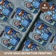 thumbnail image 6 of 3drose, Graffiti Wall Art Cartoon Characters in Blues, Set of 8 Coasters - Soft, 6 of 7