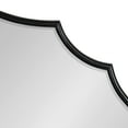 thumbnail image 4 of Kate and Laurel Leanna Modern Scalloped Wall Mirror, 18 x 24, Black, Glam Oval Mirror for Wall, 4 of 8