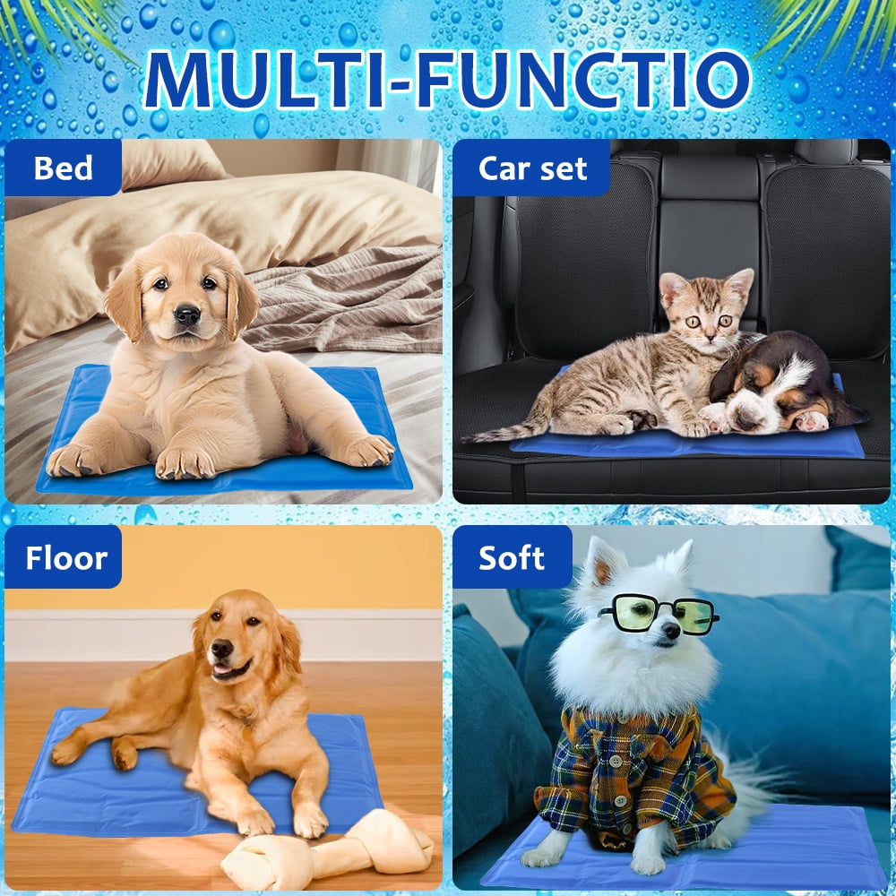 Cooling Mat for Dogs Cats,Summer Cooling Pads,Summer Cooling Sleeping Kennel Mat,35.1"x19.5"