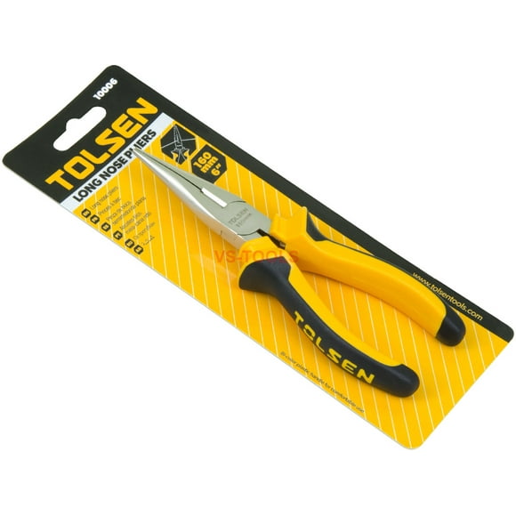 160mm Long Aiguille Nez Côté Coupe-Bordures Pinces Électricien Poignées Souples